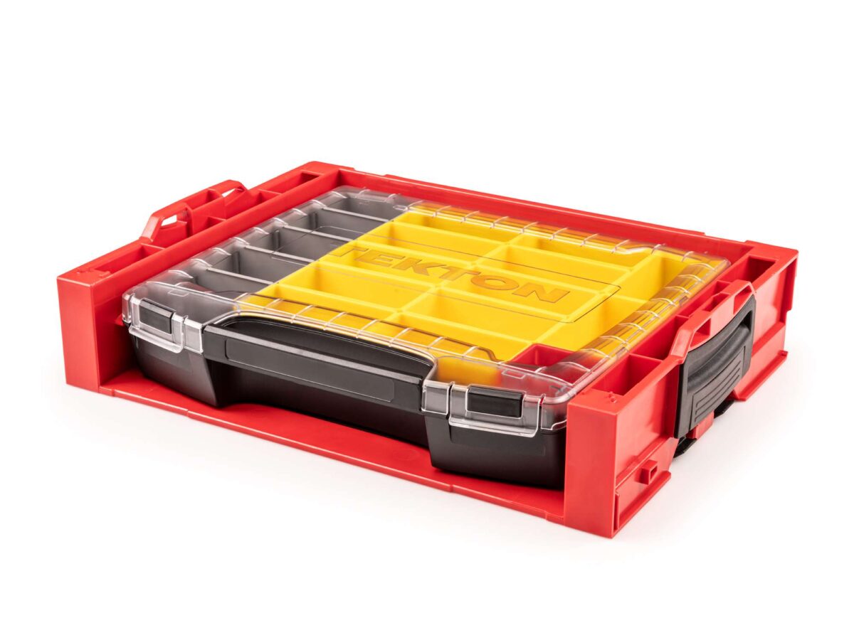 TEKTON Lidded Drawer (i-BOXX) with 14-Piece Organizer Bin Set in Stacking Drawer Rack | OLB94023
