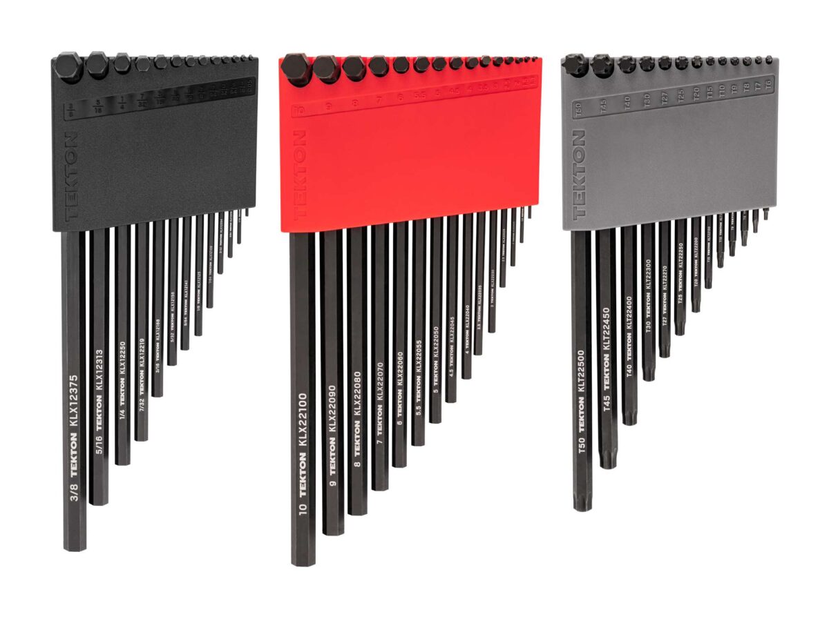 TEKTON Flat End Hex and Star L-Key Set with Holders, 41-Piece (0.050-3/8 in., 1.3-10 mm, T6-T50) | KEY91003 Main image