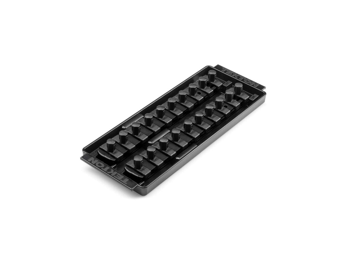 TEKTON 3/8 Inch Drive 2-Rail Socket Organizer Set, Black (20-Tool) | OST11220