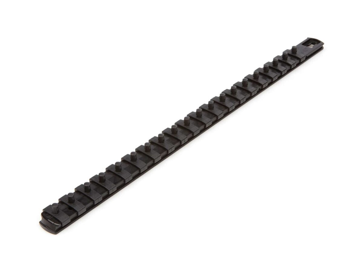 TEKTON 1/4 Inch Drive x 18 Inch Socket Rail, 20 Clips (Black) | OSR03220 Main image