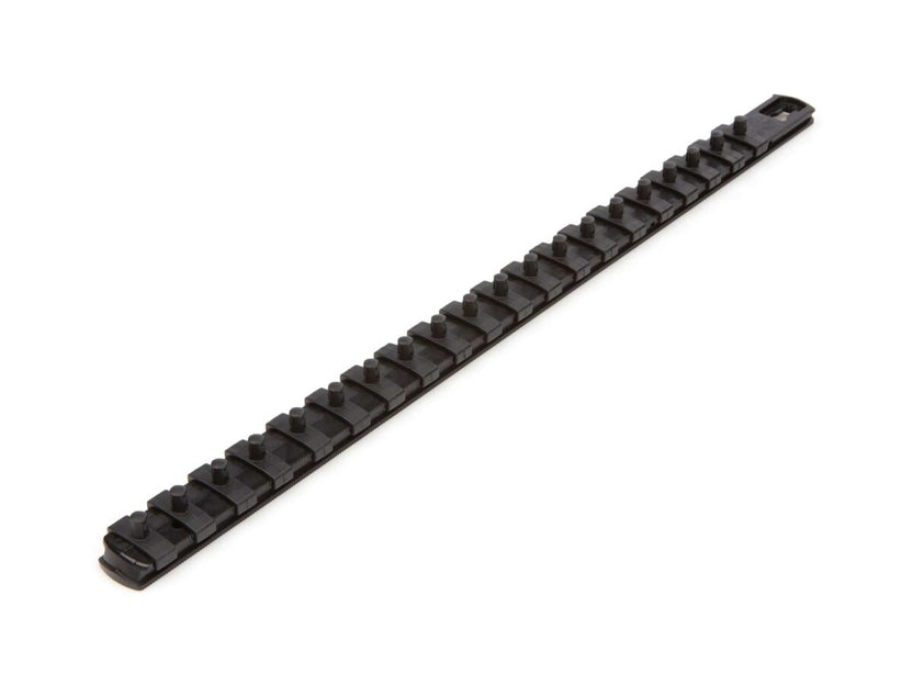TEKTON 1/4 Inch Drive x 18 Inch Socket Rail, 20 Clips (Black) | OSR03220 Main image