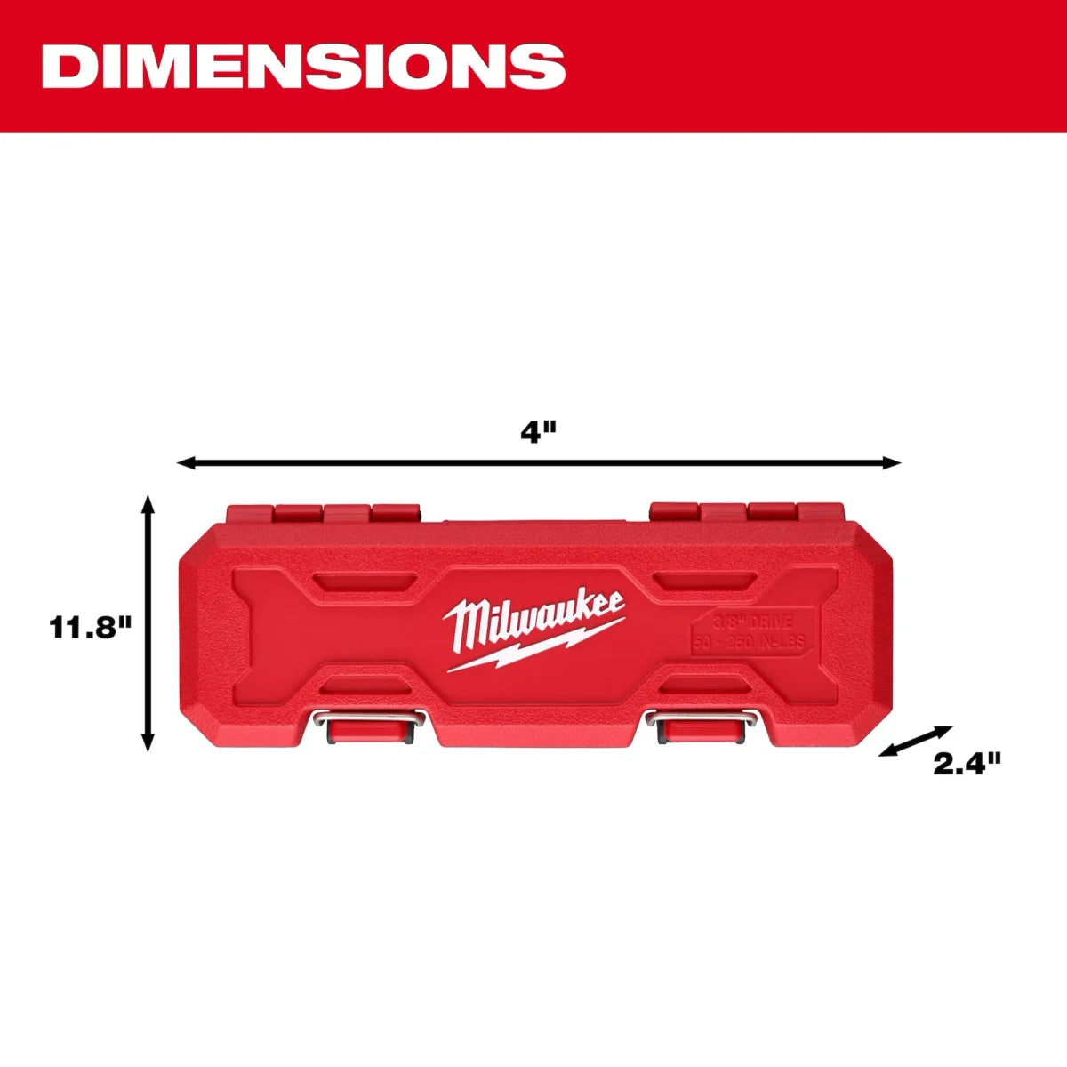 PREORDER: Milwaukee Tool 3/8 Inch Drive Click Torque Wrench 50-250 in-lbf