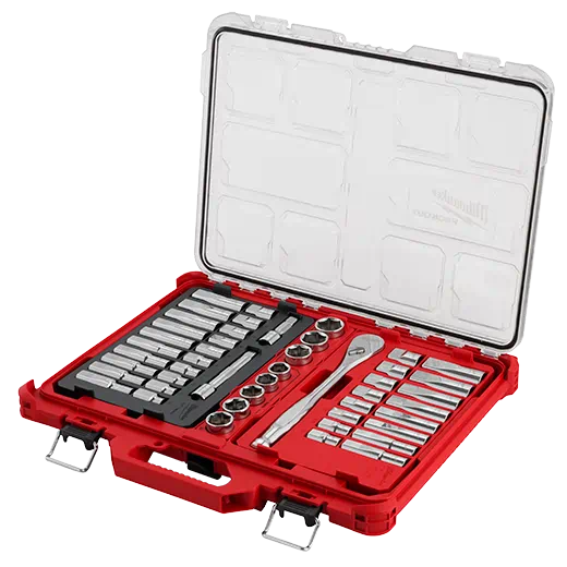 47pc 1/2" Drive Ratchet & Socket Set with PACKOUT™ Low-Profile Organizer Main image
