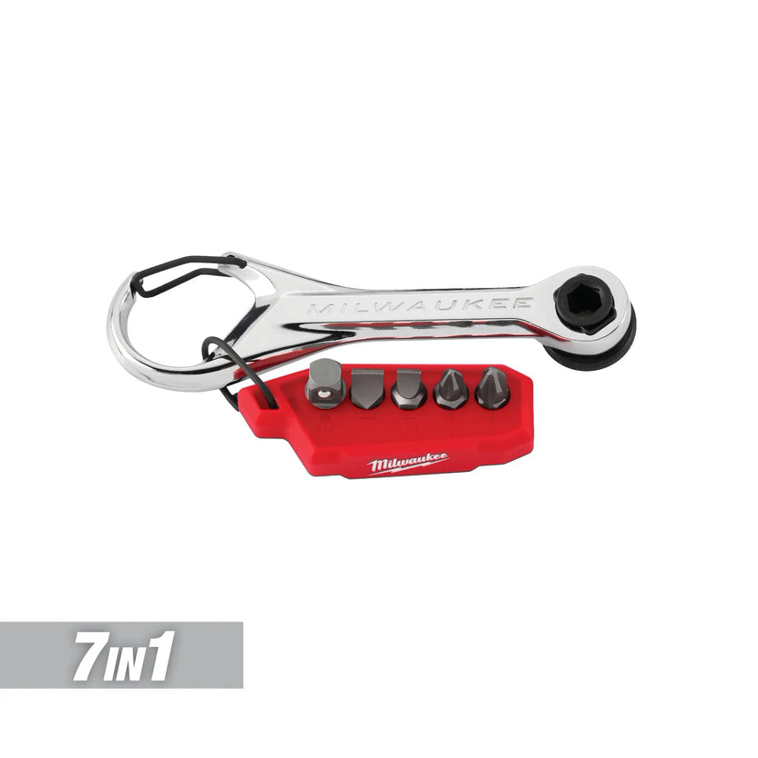 Milwaukee Tool 7-in-1 Multi-Bit Mini Ratchet Main image