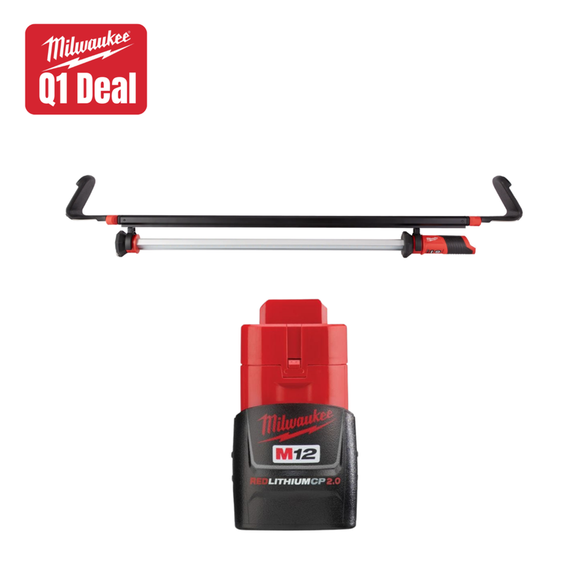 Milwaukee M12 Underhood Light w/ FREE 2.0 Battery Main image