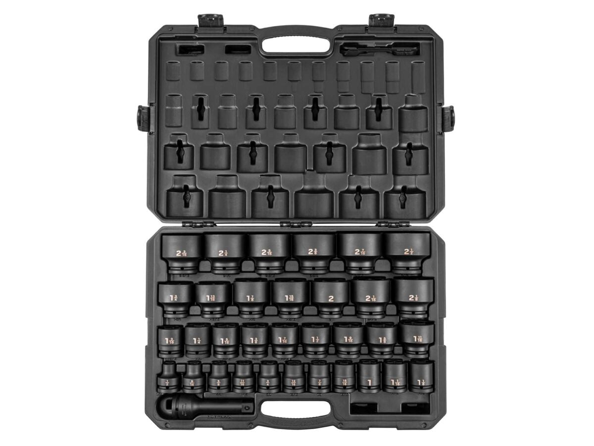 TEKTON 3/4 Inch Drive 6-Point Impact Socket Set with Case, 35-Piece (1/2 - 2-1/2 in.) | SID93407 Main image
