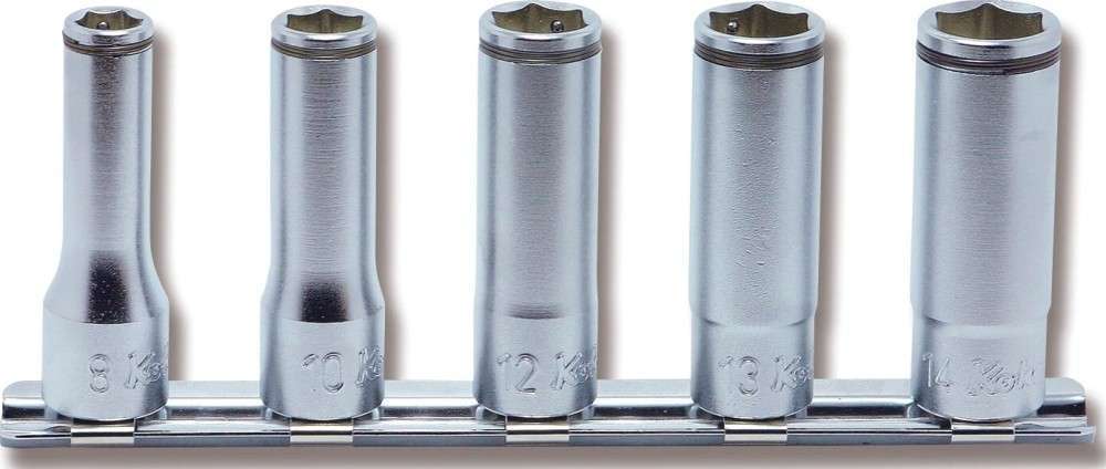 3/8 Sq. Dr. Socket set 8mm-14mm Nut Grip Length 150mm 5 pieces Main image