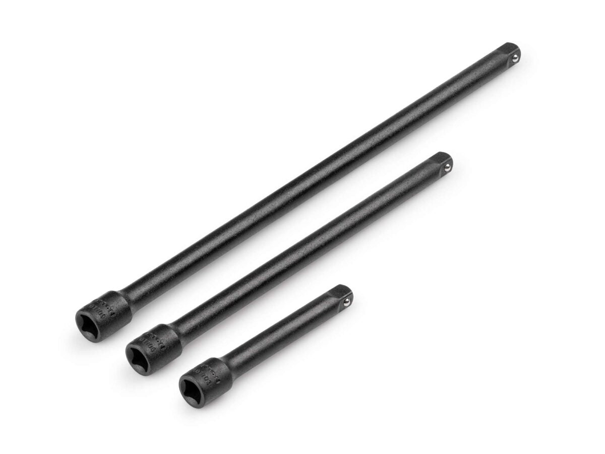 TEKTON 1/4 Inch Drive Impact Extension Set, 3-Piece (3, 6, 9 in.) | SIA90000