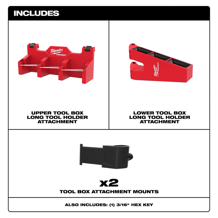Milwaukee Tool PACKOUT Tool Box Long Tool Holder Attachment Secondary image