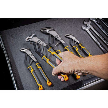 4 Pc. Pitbull Auto-Bite Tongue & Groove Dual Material Pliers with K9 Jaws