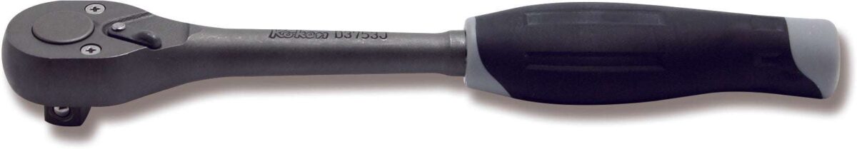 Ko-ken D4753J 1/2 Sq. Dr. Ratchet Handle  24 teeth  250mm  Plastic Handle