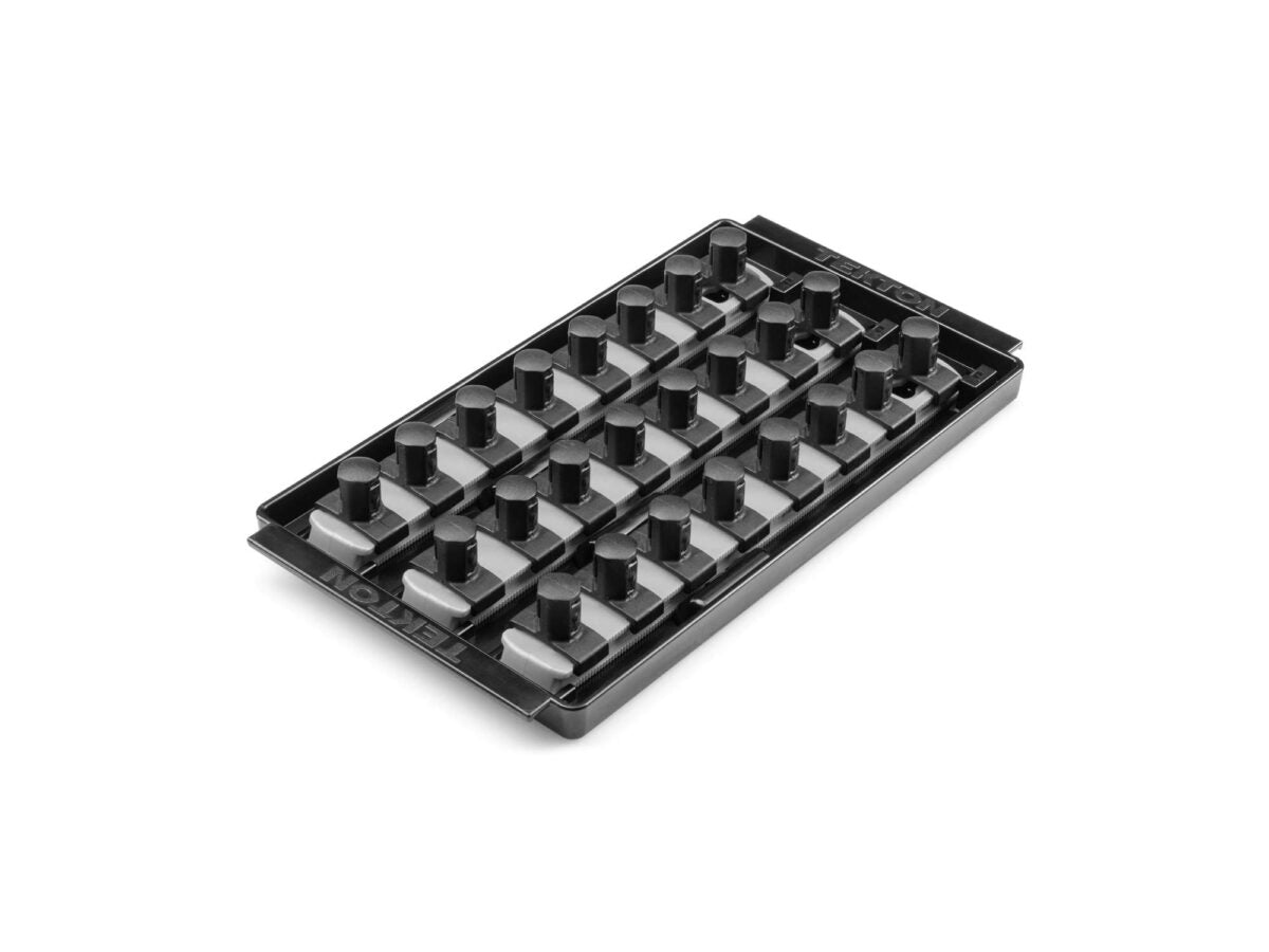 TEKTON 1/2 Inch Drive 3-Rail Socket Organizer Set, Gray (24-Tool) | OST25324