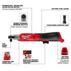 M12 FUEL 3/8" RATCHET w/ FREE 2.0 Battery