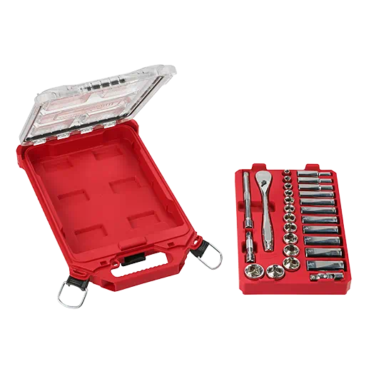 3/8in 28pc Ratchet and Socket Set in PACKOUT - SAE