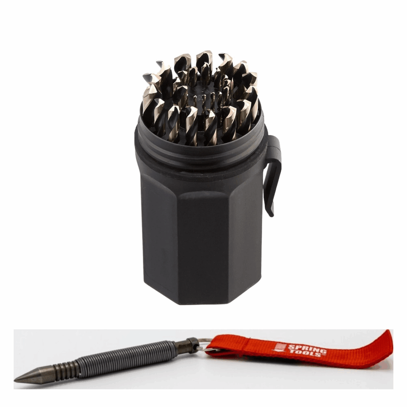 Jobber Length Drill Bits w/ FREE Center Punch Main image