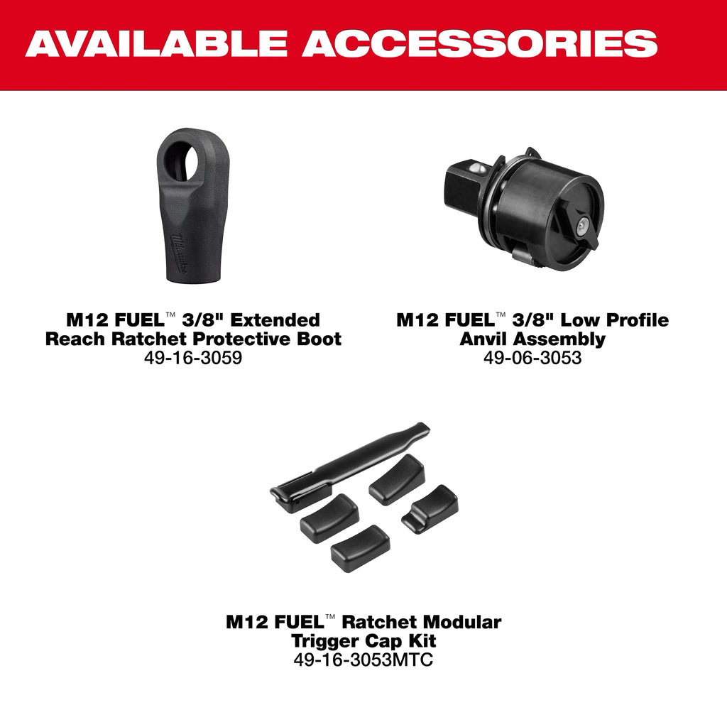 PREORDER: M12 FUEL™ 3/8" Extended Reach Ratchet
