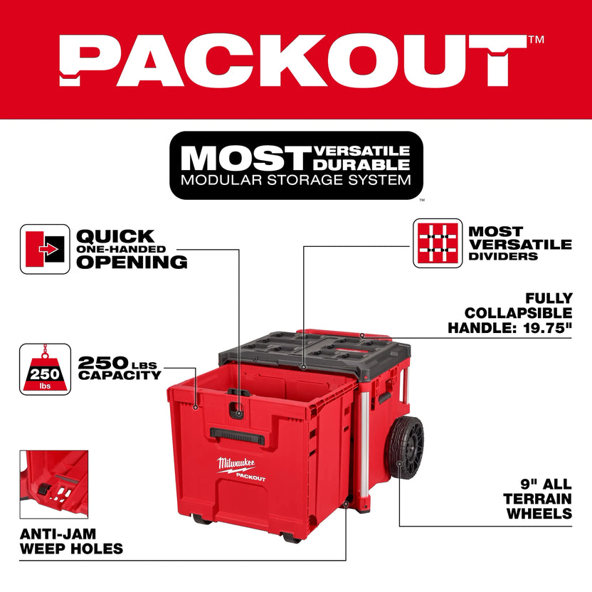 Milwaukee Tool PACKOUT Rolling Drawer Tool Box Secondary image