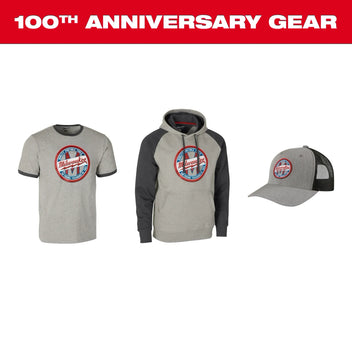 Milwaukee 100 Year Anniversary 1924 Work Hoodie Gray