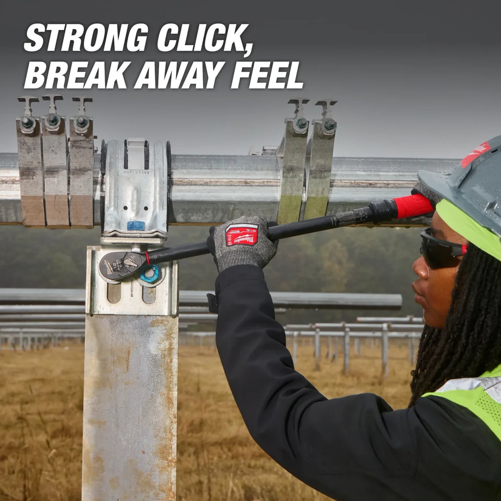 PREORDER: Milwaukee Tool 1/2 Inch Drive Click Torque Wrench 50-250 ft-lbf