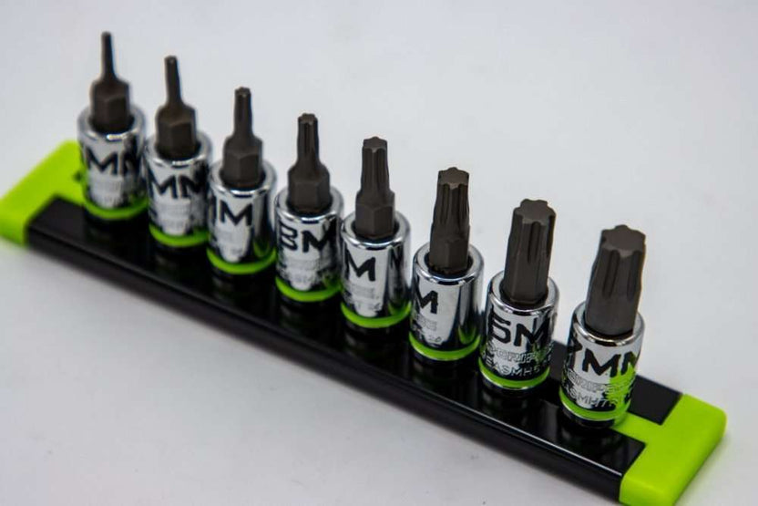 GripEdge 8-PC 1/4'' Dr Short Metric RPT Hex Driver Set Main image