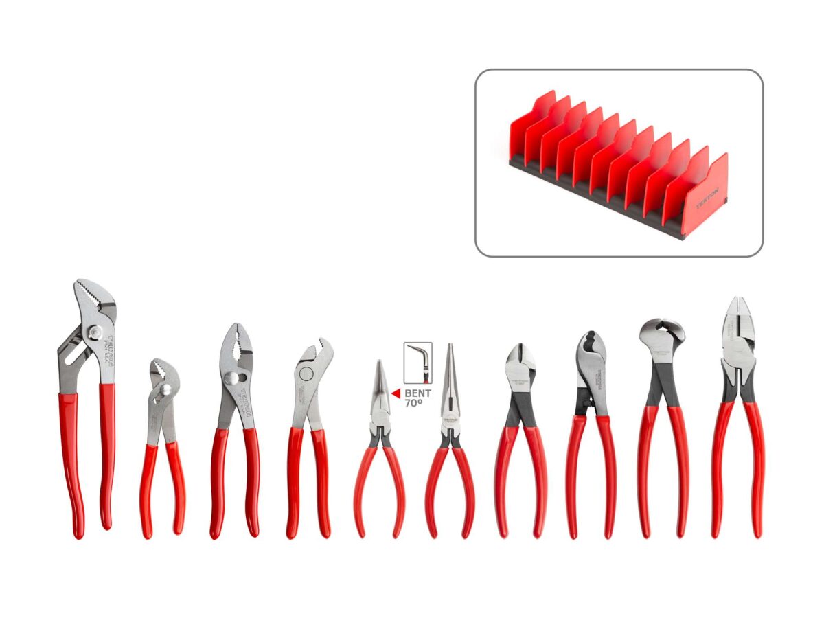 TEKTON Gripping and Cutting Pliers Set with Rack (10-Piece) | PLR99201 Main image