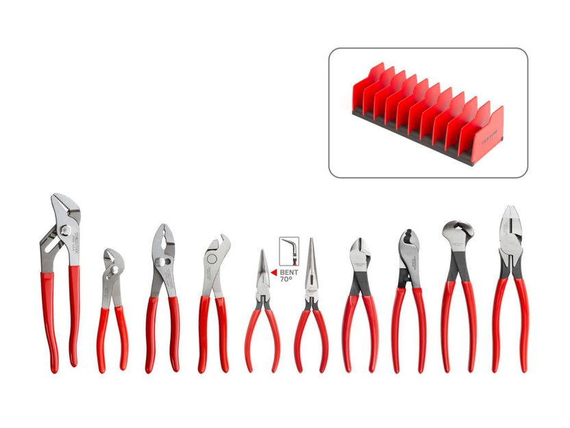 TEKTON Gripping and Cutting Pliers Set with Rack (10-Piece) | PLR99201 Main image