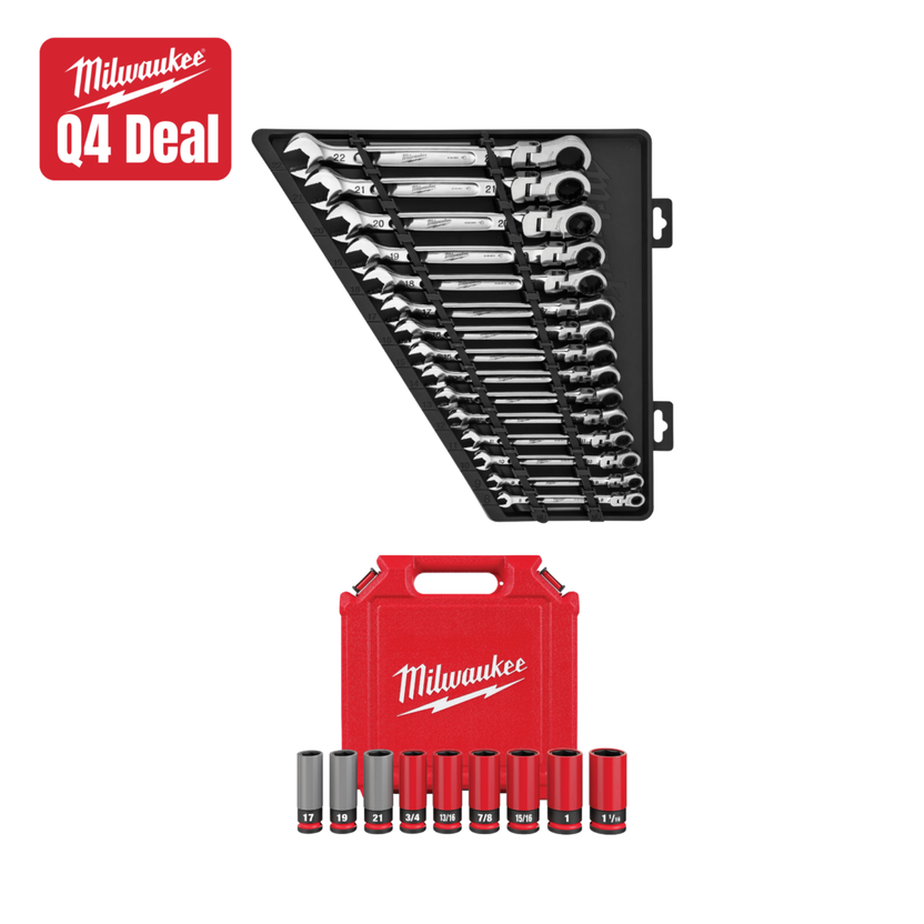 Metric Flex Head Wrench Set w/ FREE Lug Nut Socket Set Main image