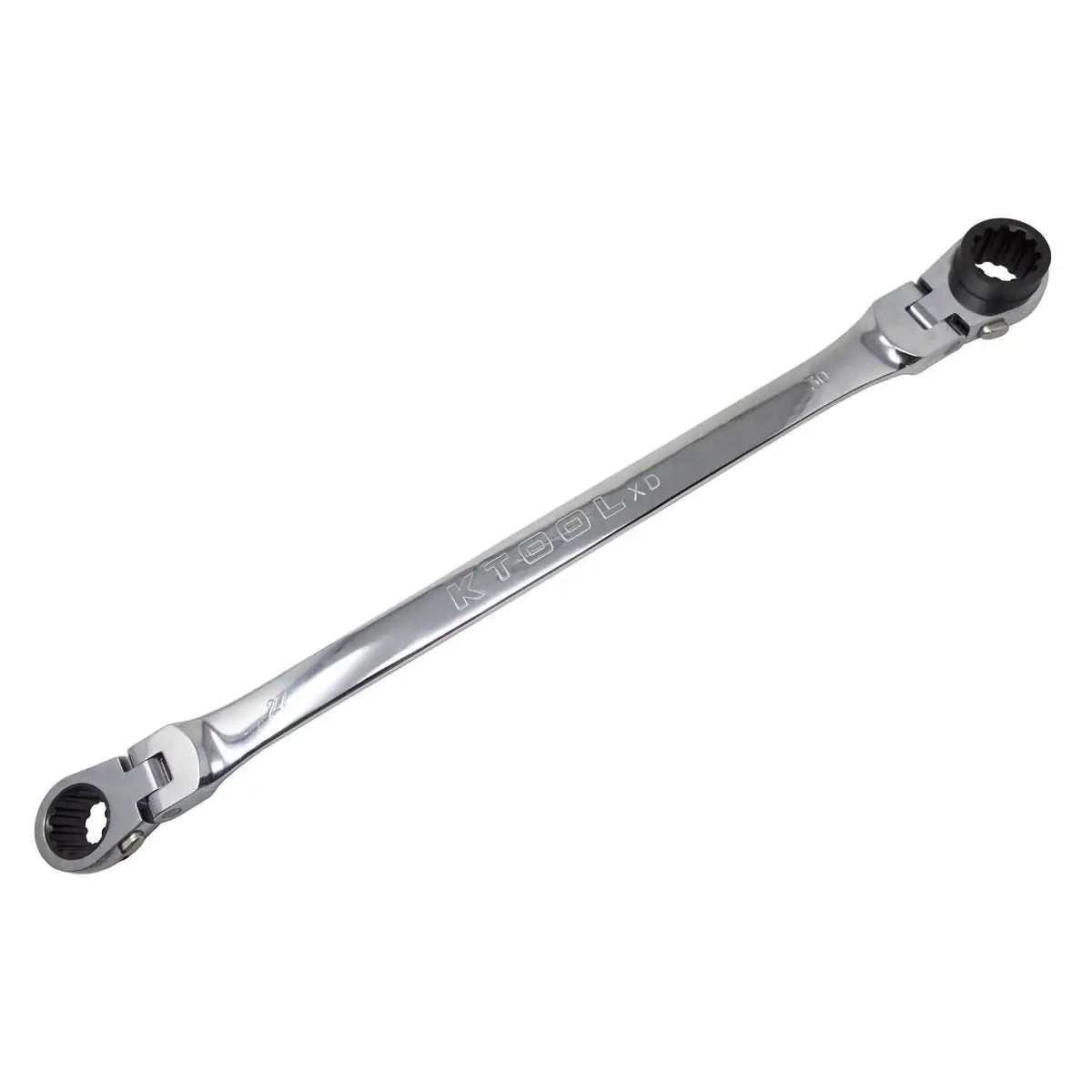 K Tool International 27mm x 30mm Extra Long, Flexible, Reversible Double Box Wrench Main image