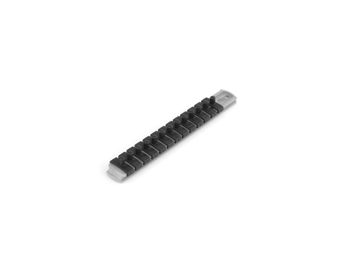 TEKTON 1/4 Inch Drive x 8 Inch Socket Rail, 13 Clips (Gray) | OSR01313 Main image