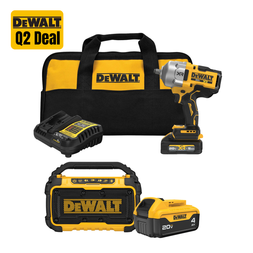 20V MAX* XR Brushless Cordless 1/2 In High Torque Impact Wrench With Hog Ring Anvil Kit w/ FREE Items Main image