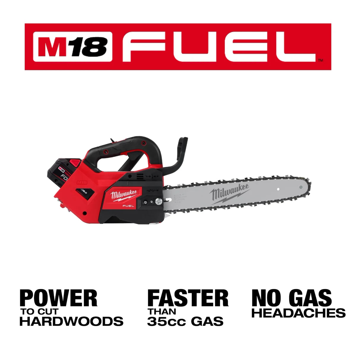 Milwaukee Tool M18 FUEL 14" Top Handle Chainsaw Kit w/ FREE ITEM