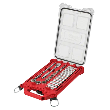 3/8in 28pc Ratchet and Socket Set in PACKOUT - SAE