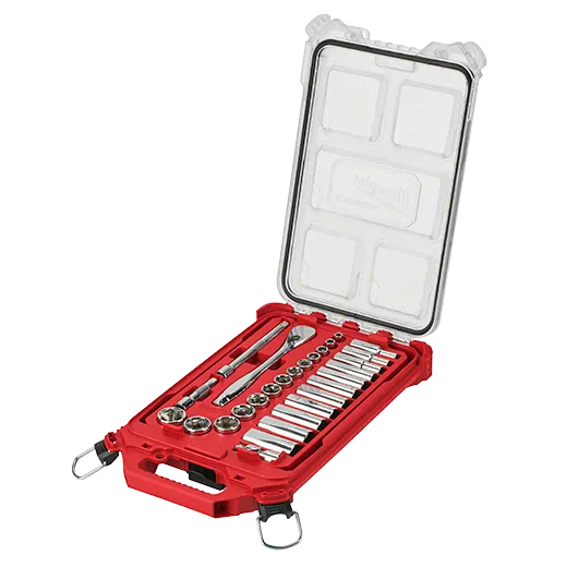 3/8in 28pc Ratchet and Socket Set in PACKOUT - SAE Main image