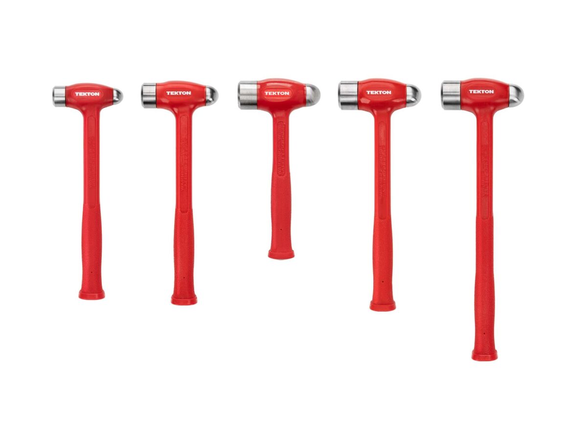 TEKTON Ball Peen Dead Blow Hammer Set, 5-Piece (26, 36, 43, 47, 50 oz.) | HDB95003