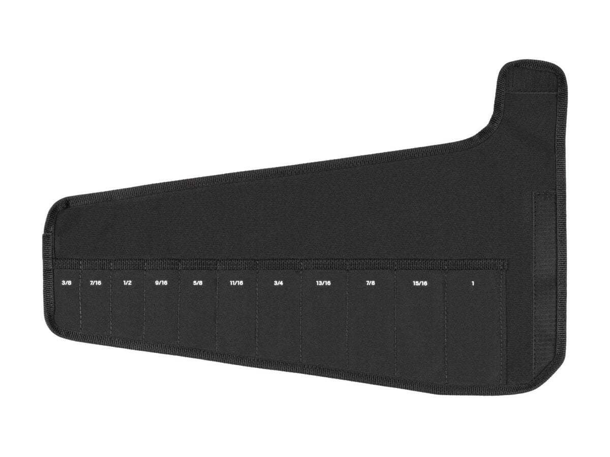 TEKTON 11-Tool Angle Head Wrench Pouch (Black, 3/8 - 1 in.) | OTP21105 Main image