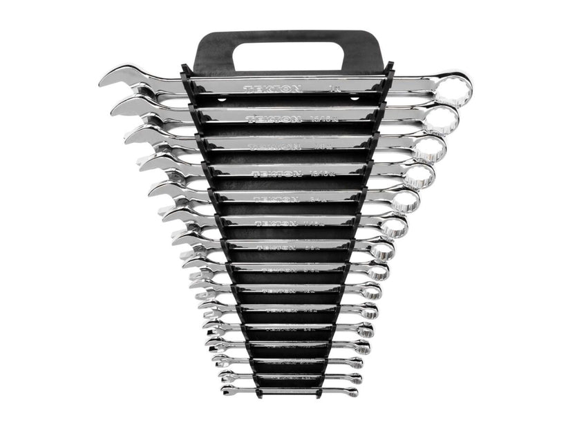 TEKTON Combination Wrench Set with Holder, 15-Piece (1/4-1 in.) | 18772 Main image