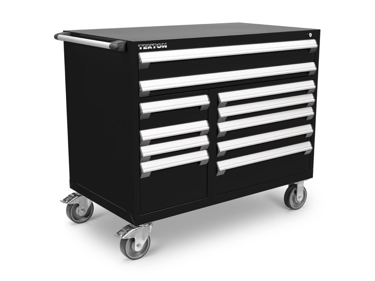 TEKTON 11-Drawer 40/60 Split Bank Tool Cabinet, Black (48 W x 27 D x 41.5 H in.) | OCL43102