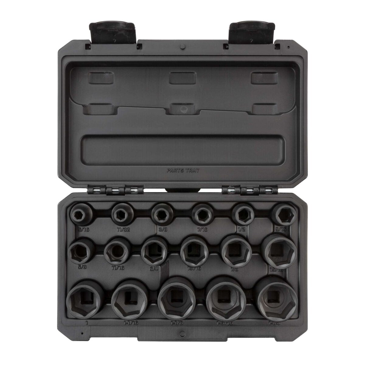 TEKTON 1/2 Inch Drive 6-Point Impact Socket Set with Case, 17-Piece (5/16 - 1-1/4 in.) | SID92301 Main image