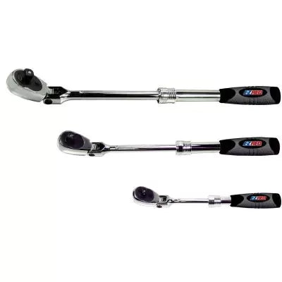 EZRED 3 Piece Locking Flex Head/Extenable Ratchet set Main image