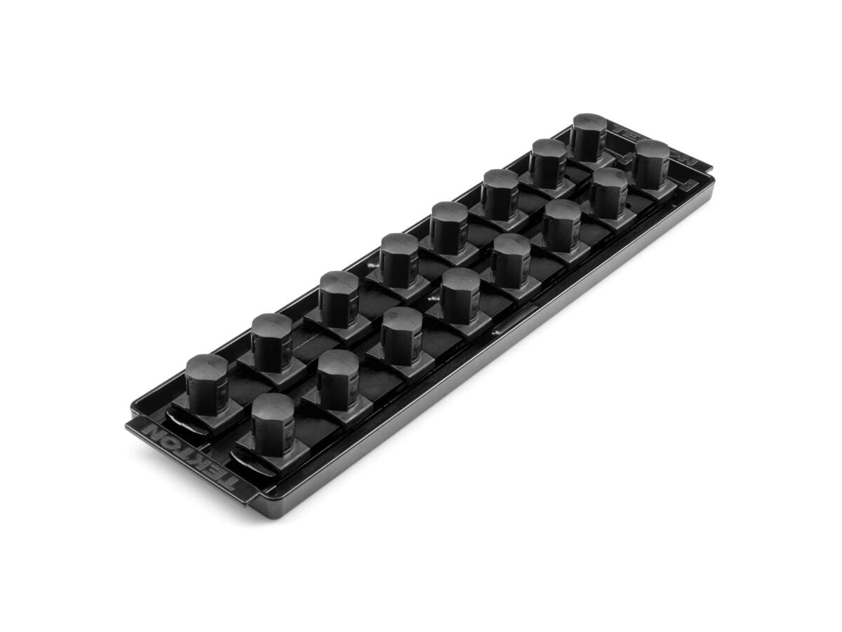 TEKTON 3/4 Inch Drive 2-Rail Socket Organizer Set, Black (16-Tool) | OST32216 Main image