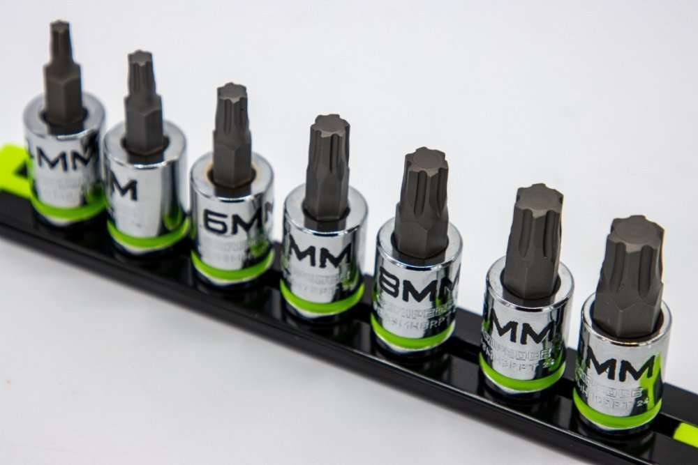 GripEdge 7-PC 3/8'' Dr Short Metric RPT Hex Driver Set Main image