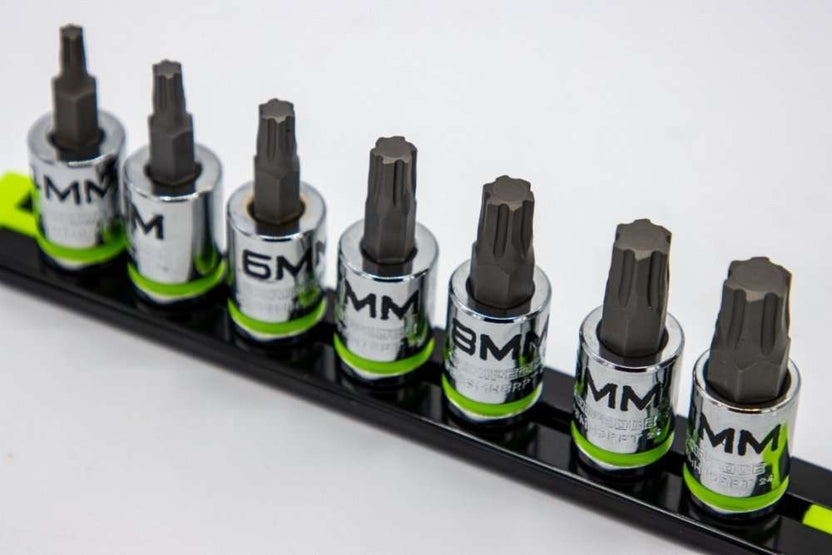GripEdge 7-PC 3/8'' Dr Short Metric RPT Hex Driver Set Main image