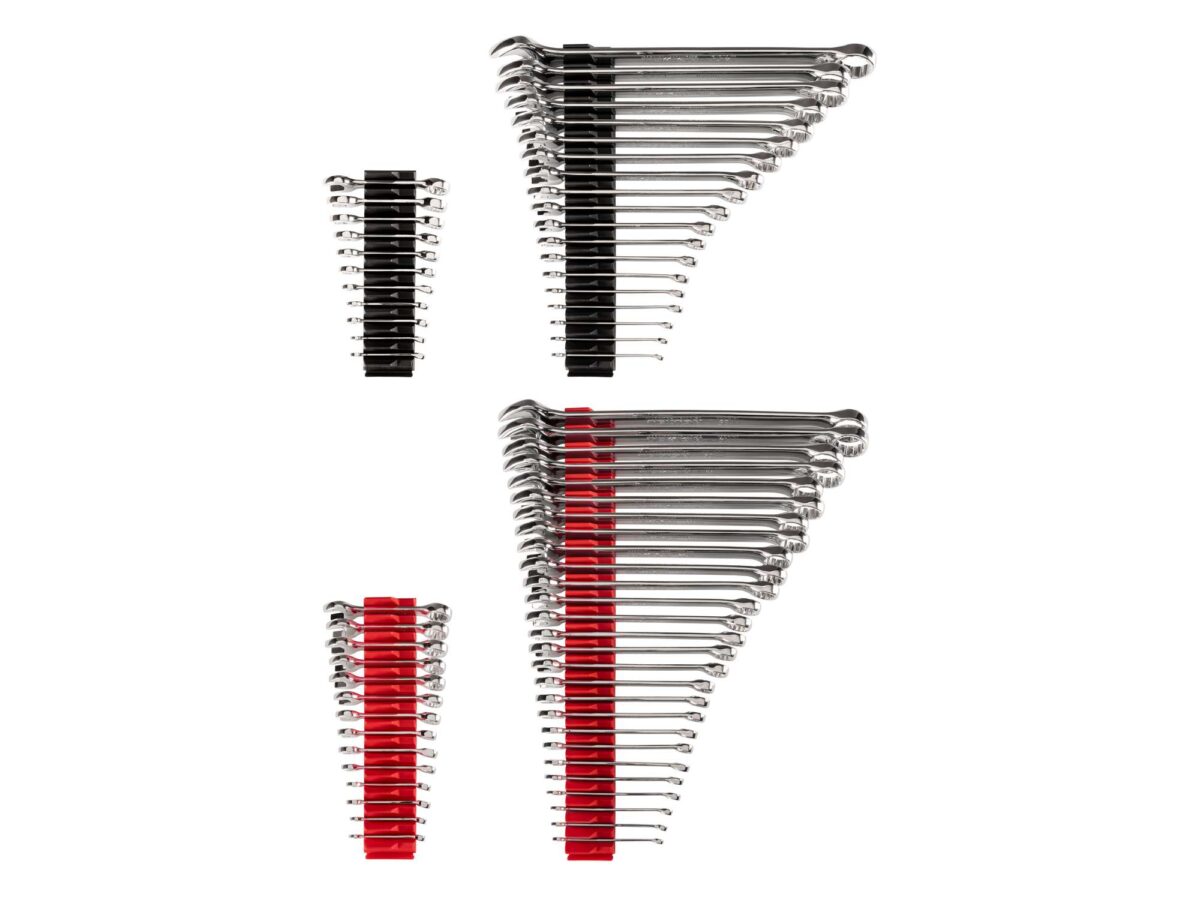 TEKTON Stubby and Standard Length Combination Wrench Set with Modular Organizers, 71-Piece (1/4 - 1-1/4 in., 6-32 mm) | WCB95902