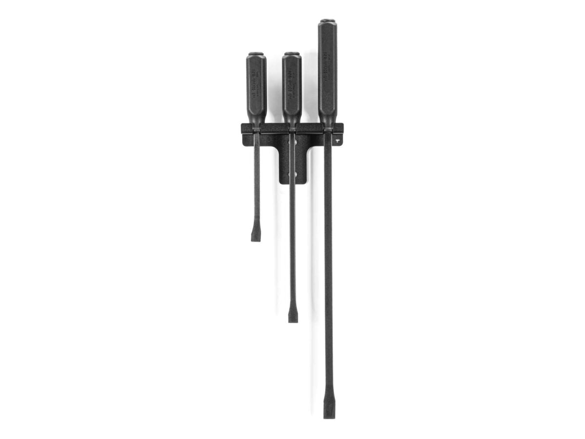 TEKTON Angled End Handled Pry Bar Set with Wall Hanger, 3-Piece (12, 17, 25 in.) | LSQ96503