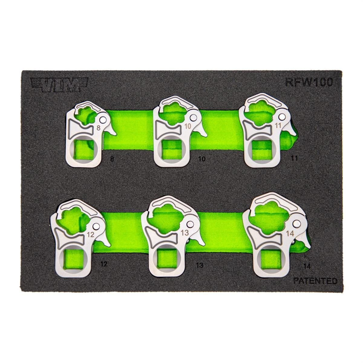 6 PC. 3/8'' DR. RATCHETING FLARE NUT WRENCH SET