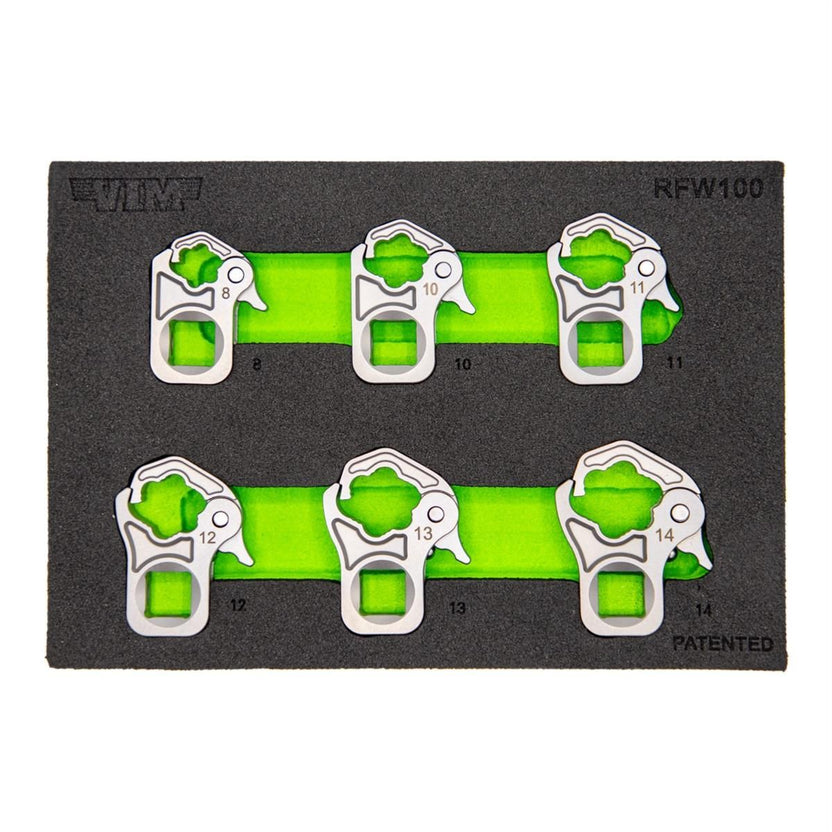 6 PC. 3/8'' DR. RATCHETING FLARE NUT WRENCH SET Main image