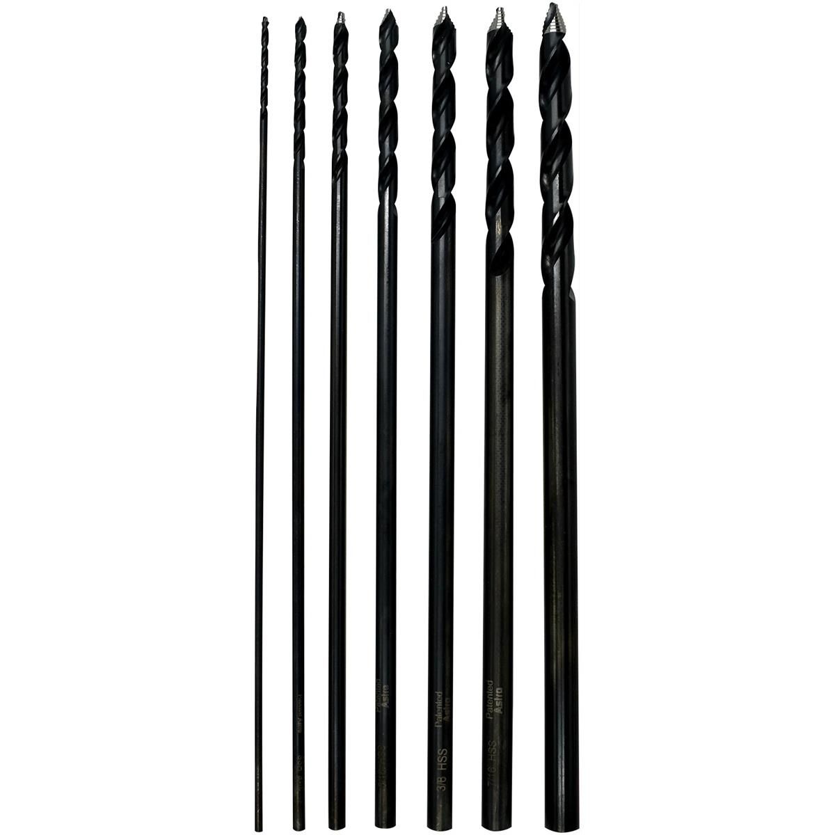 Astro Pneumatic ONYX 7pc TurboStep Aircraft Extension Length Drill Bit Set