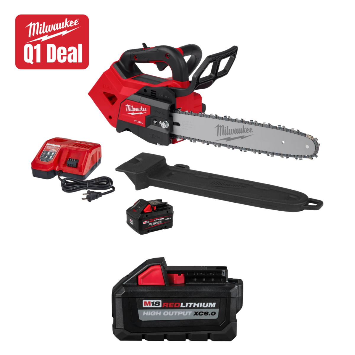 Milwaukee Tool M18 FUEL 14" Top Handle Chainsaw Kit w/ FREE ITEM Main image