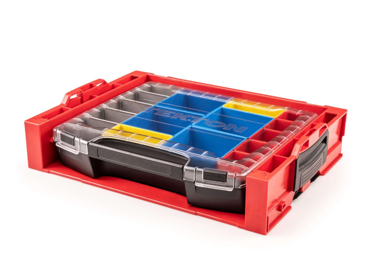 TEKTON Lidded Drawer (i-BOXX) with 12-Piece Organizer Bin Set in Stacking Drawer Rack | OLB94022