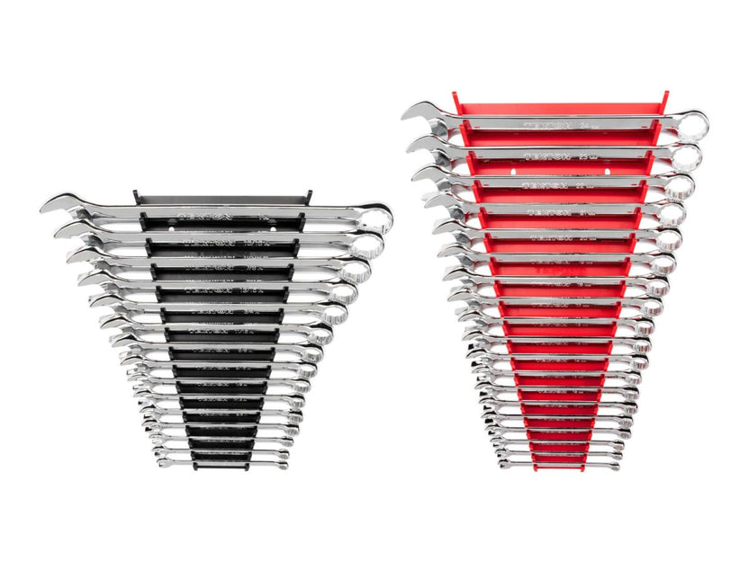 TEKTON Combination Wrench Set with Racks, 34-Piece (1/4-1 in., 6-24 mm) | WCB91301 Main image
